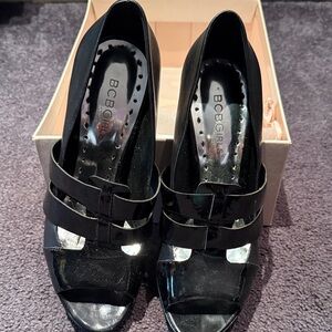BCBGirls Black Strappy Heels